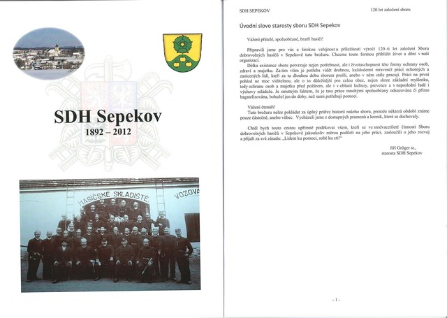 Almanach ke&nbsp;120. výročí založení SDH Sepekov